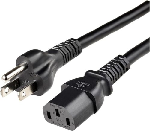 1 US 3 Prong to IEC C13 Power Cord