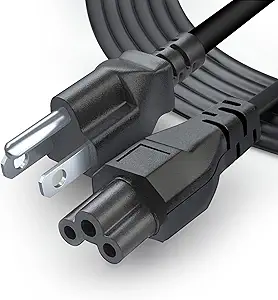 2 US 3 Prong to IEC C4 Laptop Power Cord