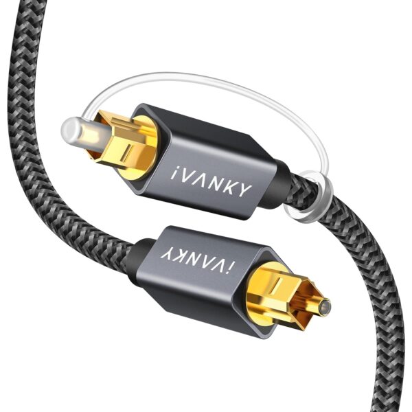 Braided Toslink Optical Audio Cable