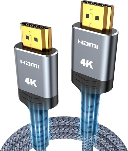 5 Highwings 4K HDMI 2.0 Nylon Braided Cable, 6.6ft