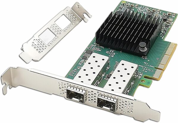 Dual SFP PCIe Network Card Front View